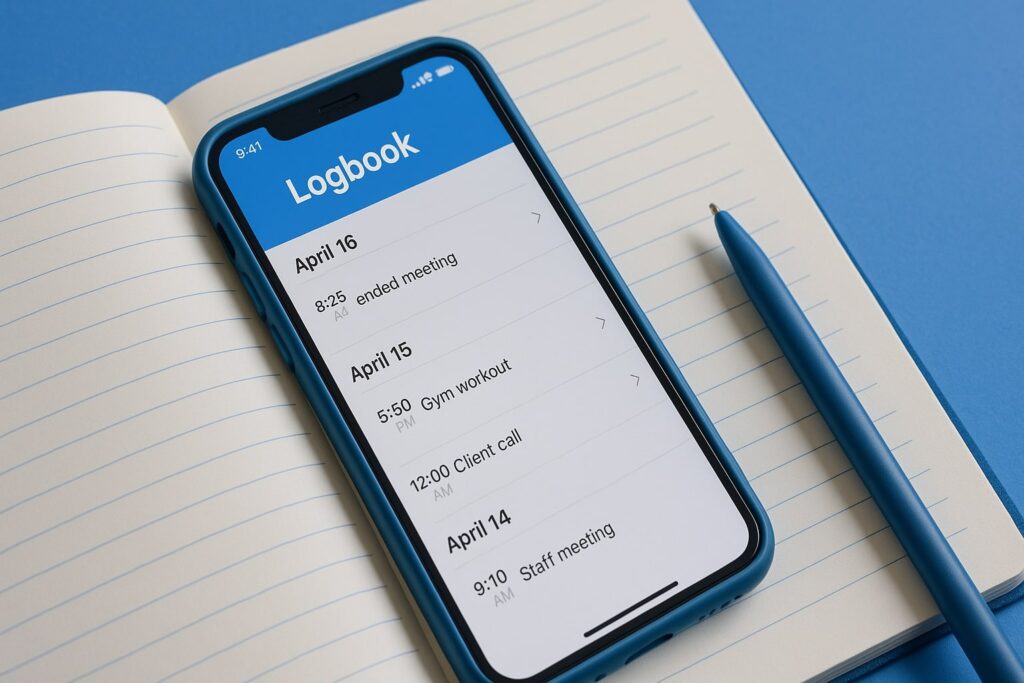 logboek app, logboek