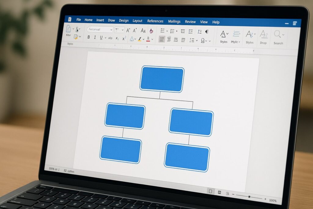 organogram maken in word, organogram